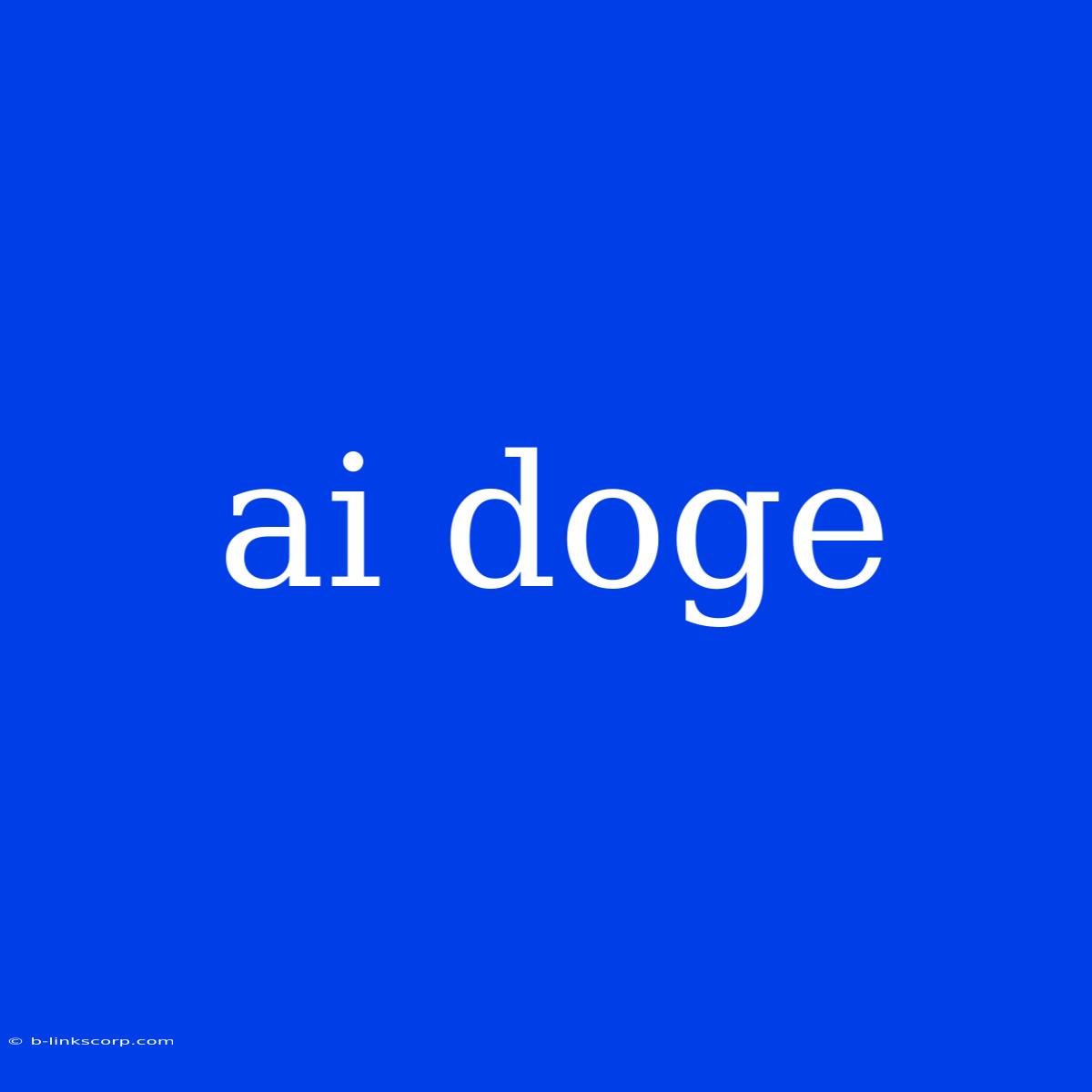 Ai Doge