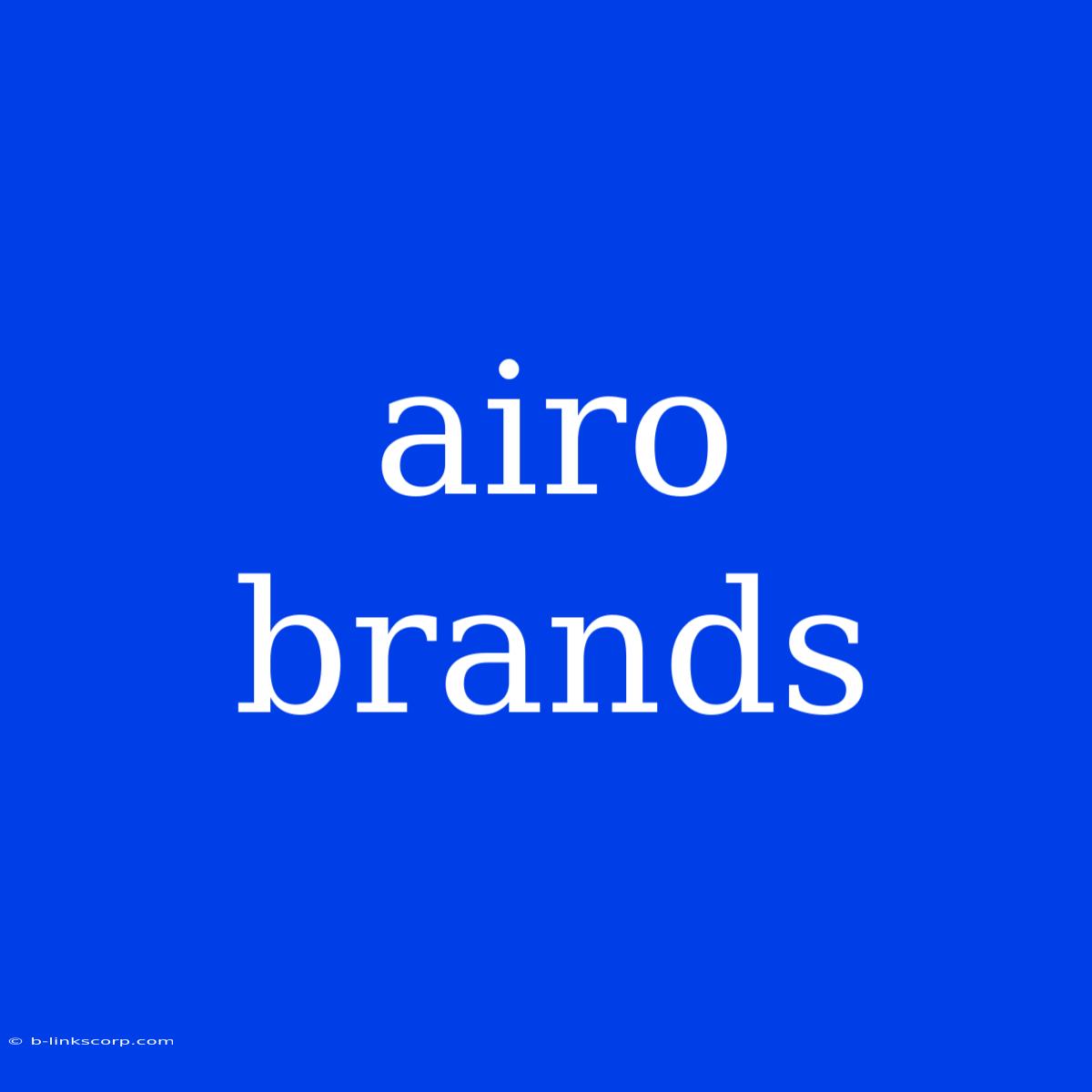 Airo Brands