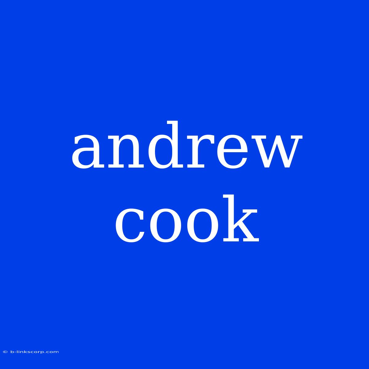 Andrew Cook