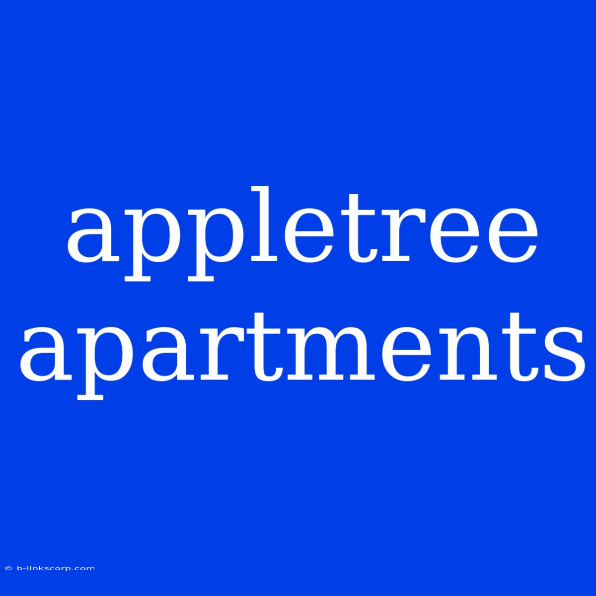 Appletree Apartments