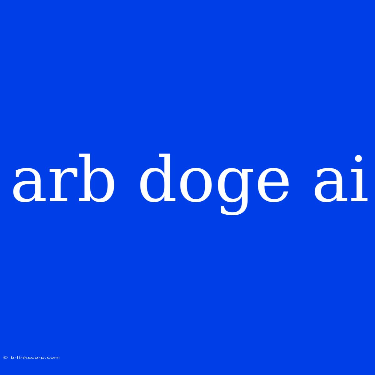 Arb Doge Ai