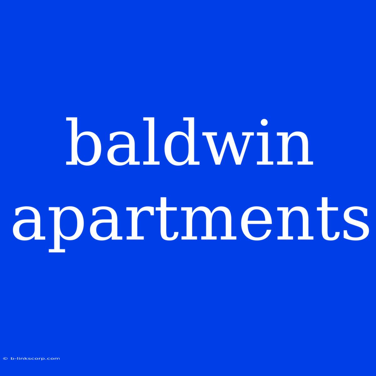 Baldwin Apartments