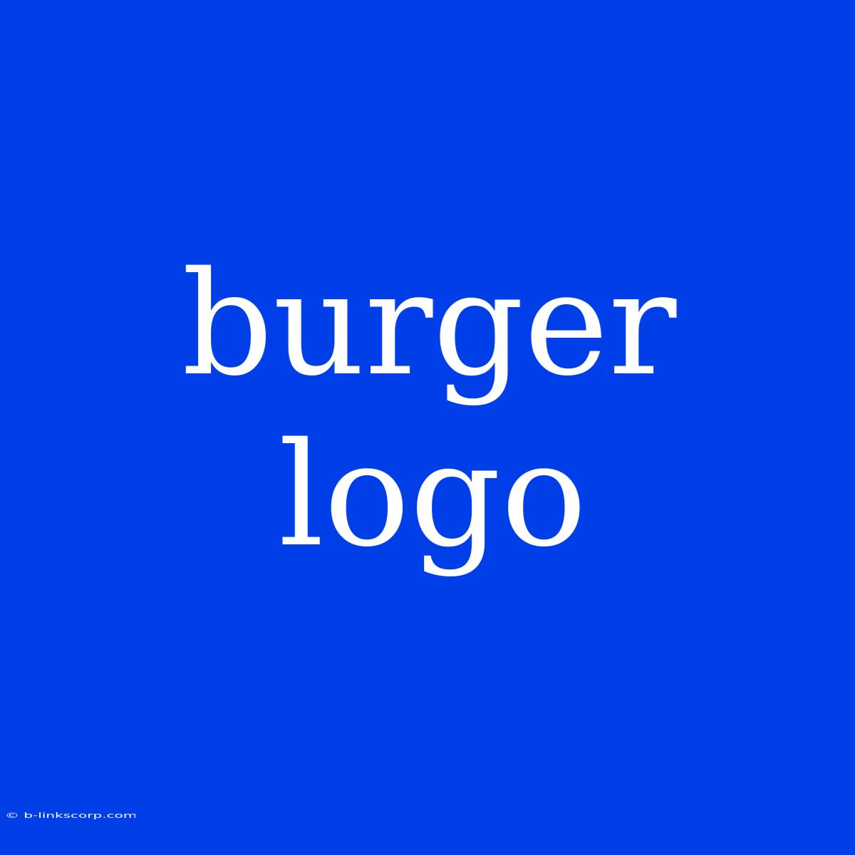 Burger Logo