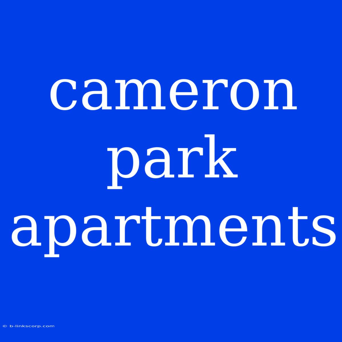 Cameron Park Apartments