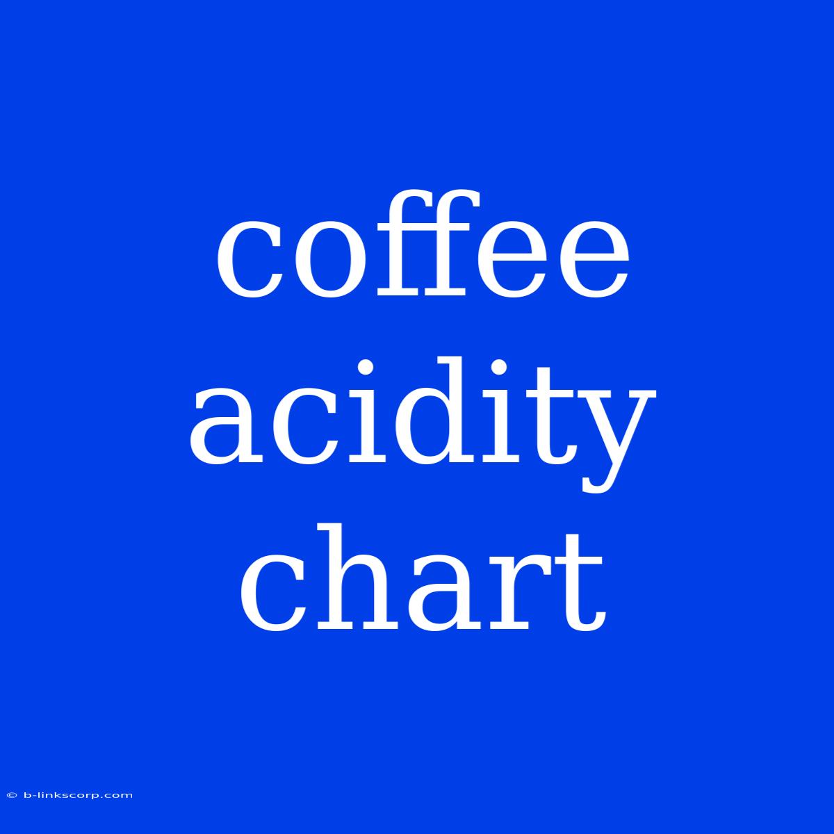 Coffee Acidity Chart