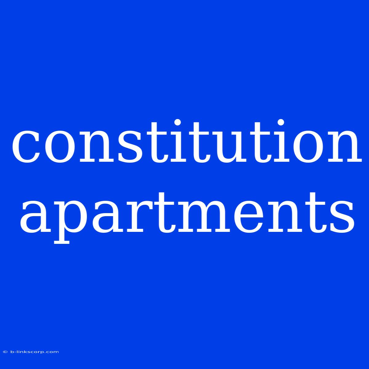 Constitution Apartments