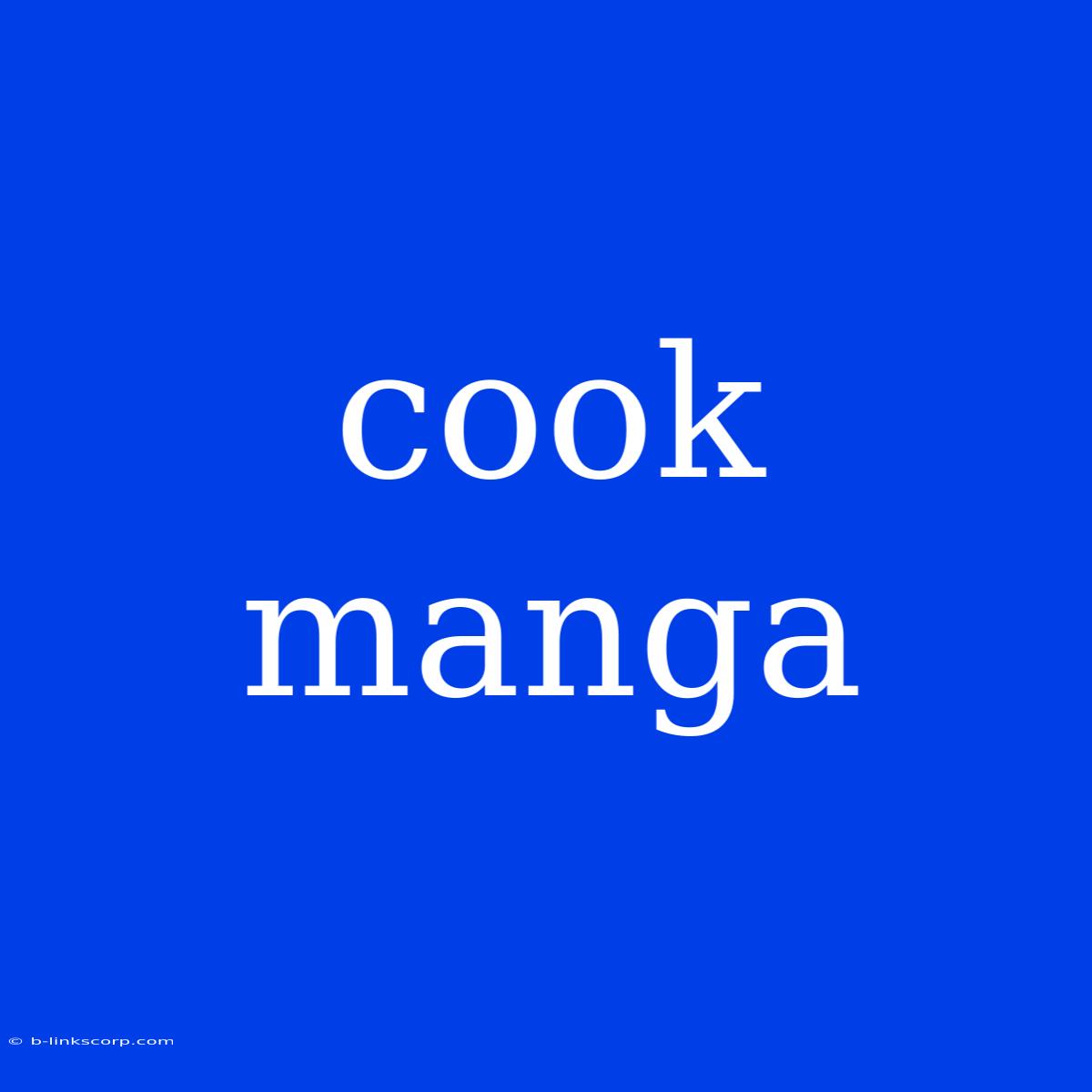 Cook Manga