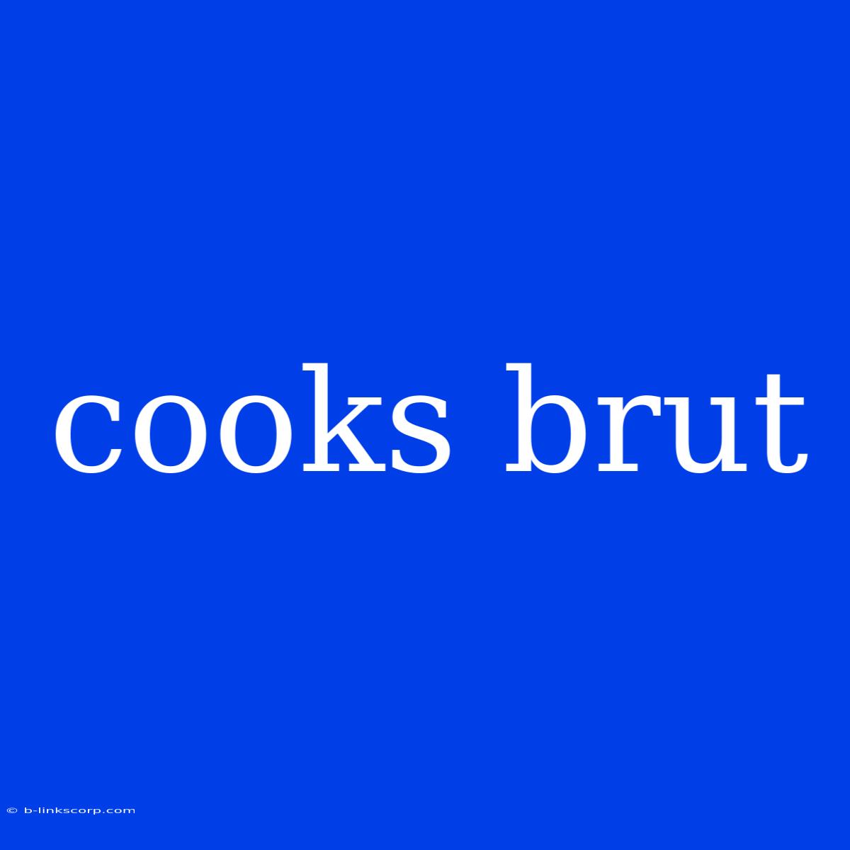 Cooks Brut