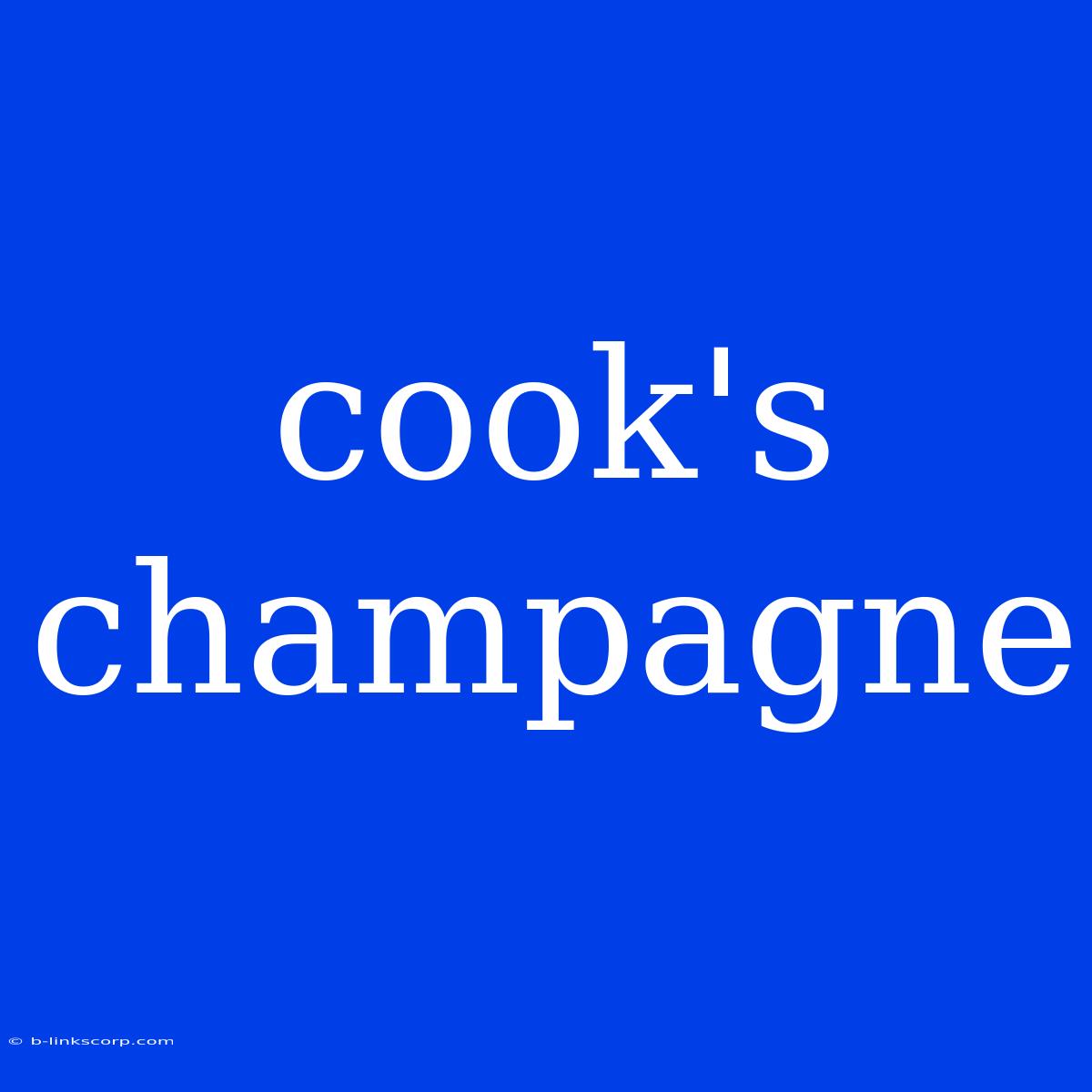 Cook's Champagne