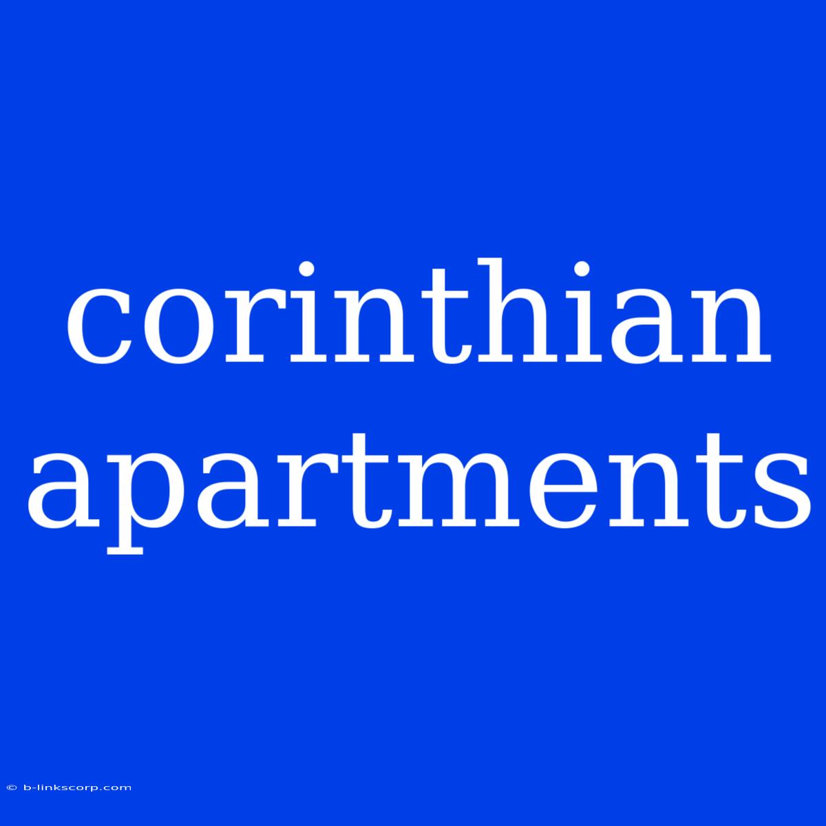 Corinthian Apartments