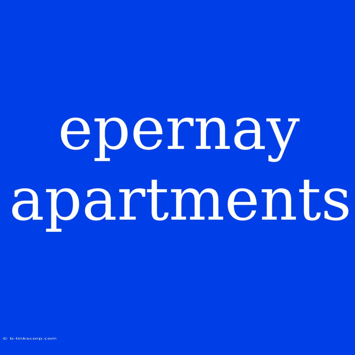 Epernay Apartments