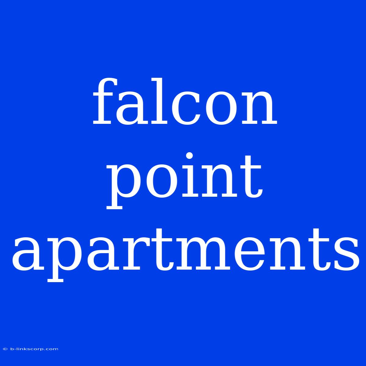 Falcon Point Apartments