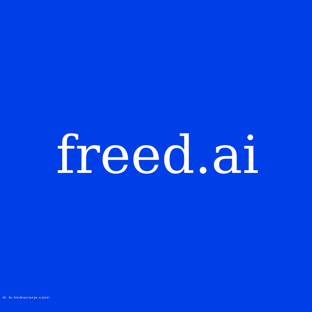 Freed.ai