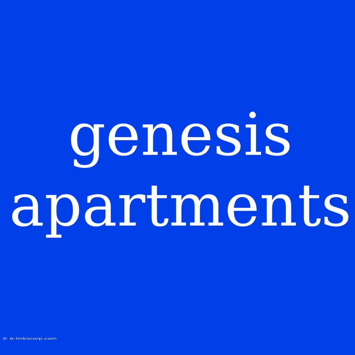 Genesis Apartments