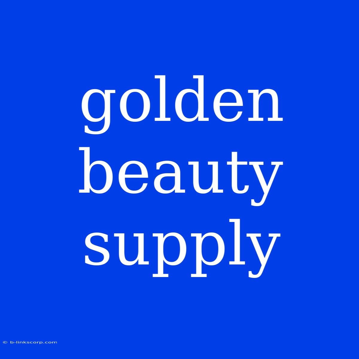 Golden Beauty Supply