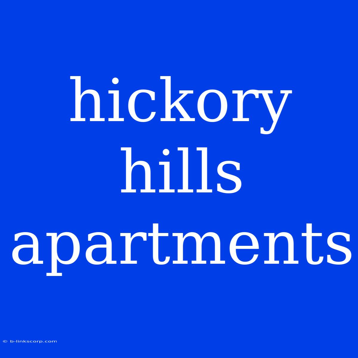 Hickory Hills Apartments