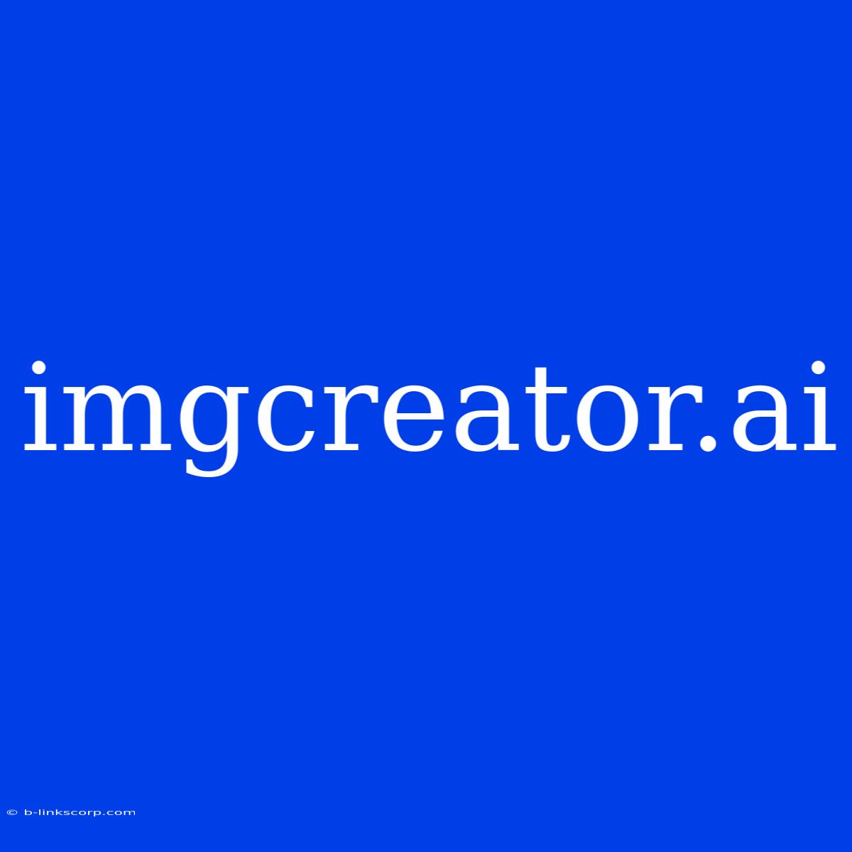 Imgcreator.ai