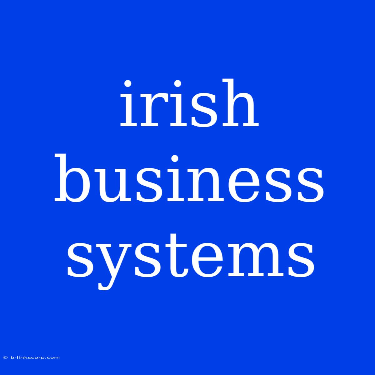 Irish Business Systems