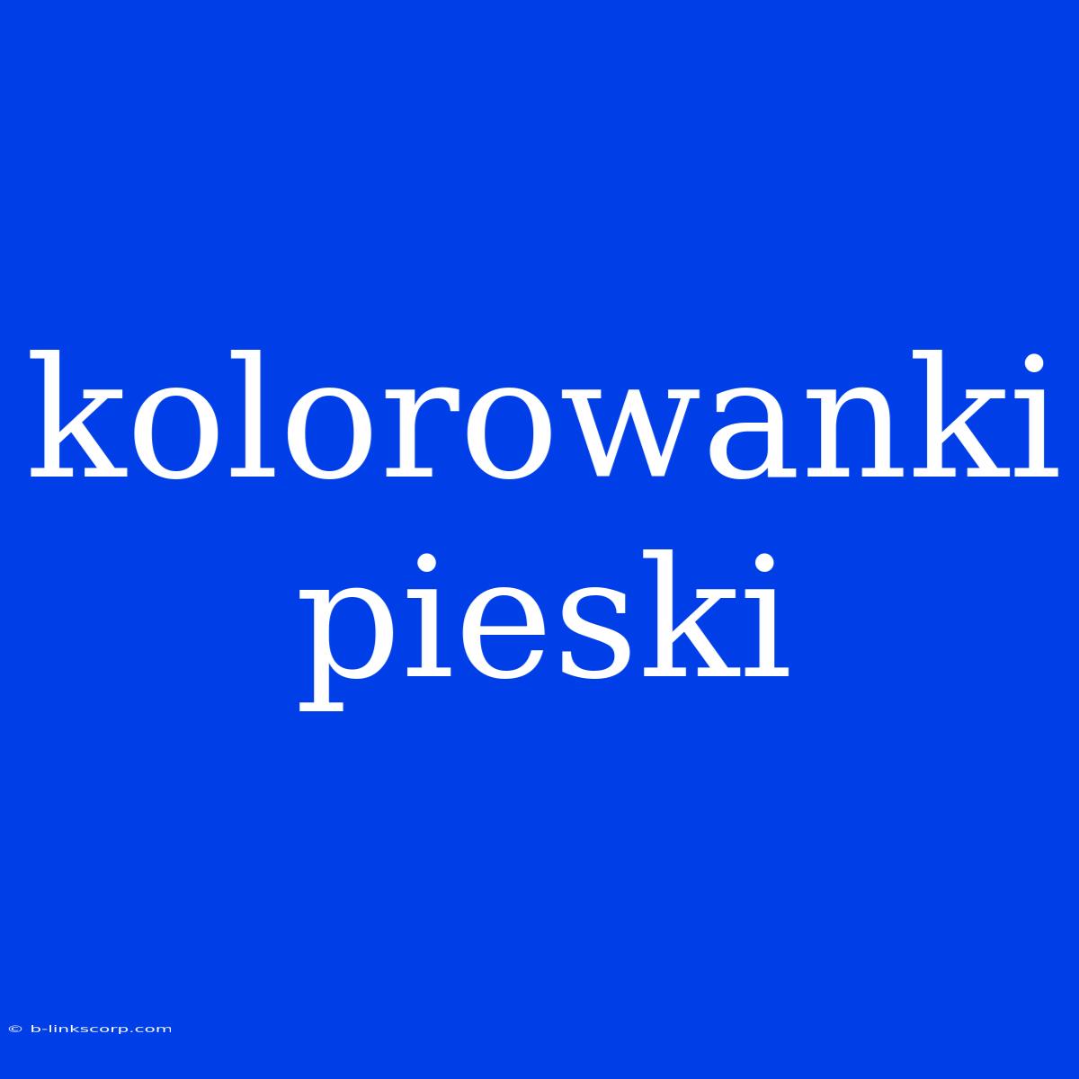 Kolorowanki Pieski