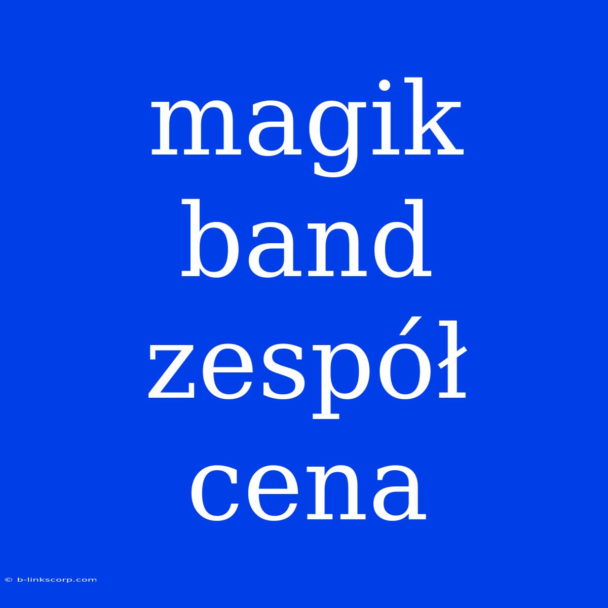 Magik Band Zespół Cena