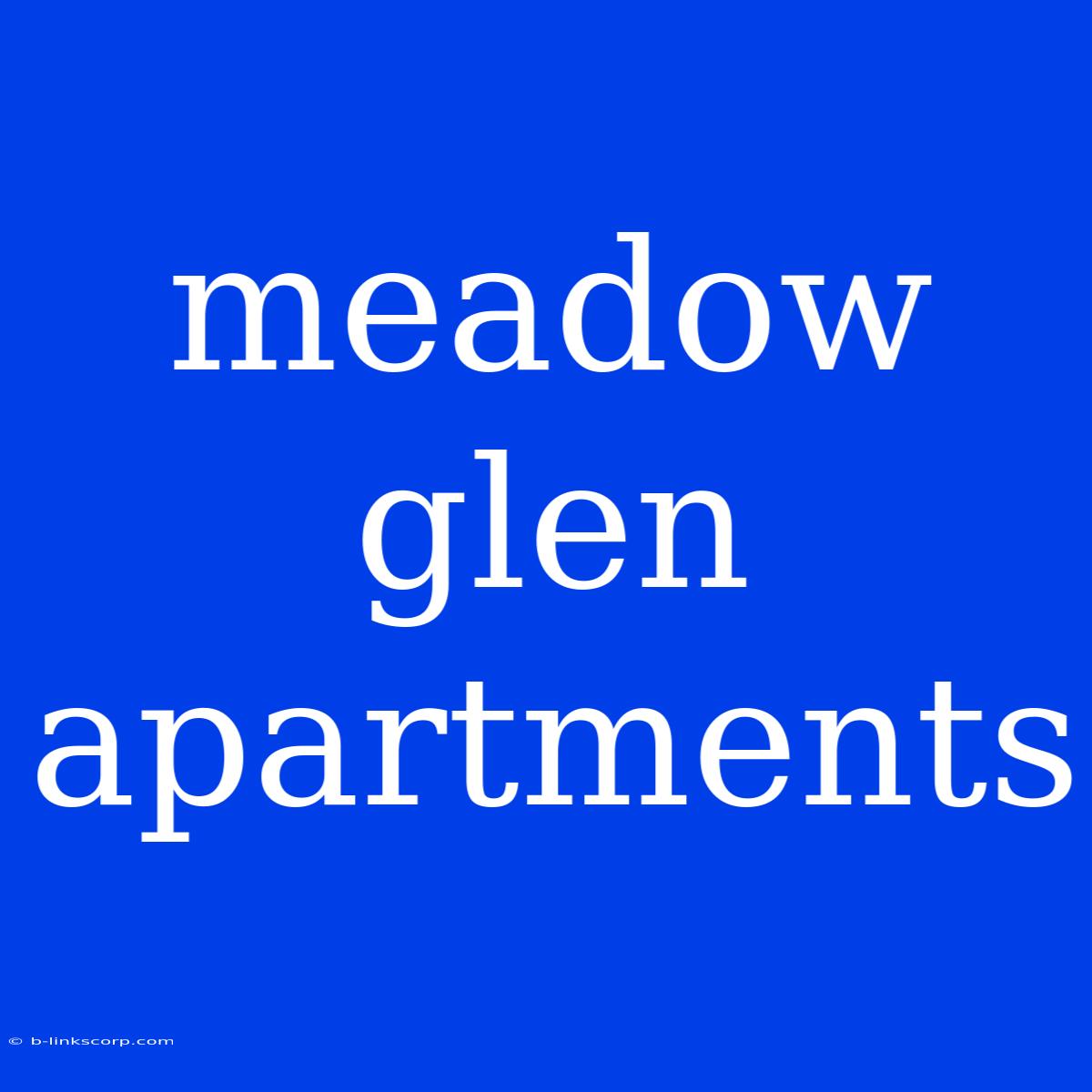 Meadow Glen Apartments