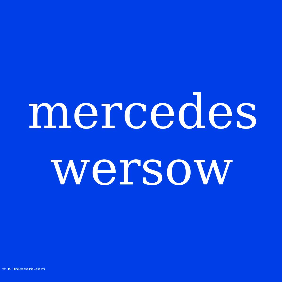 Mercedes Wersow