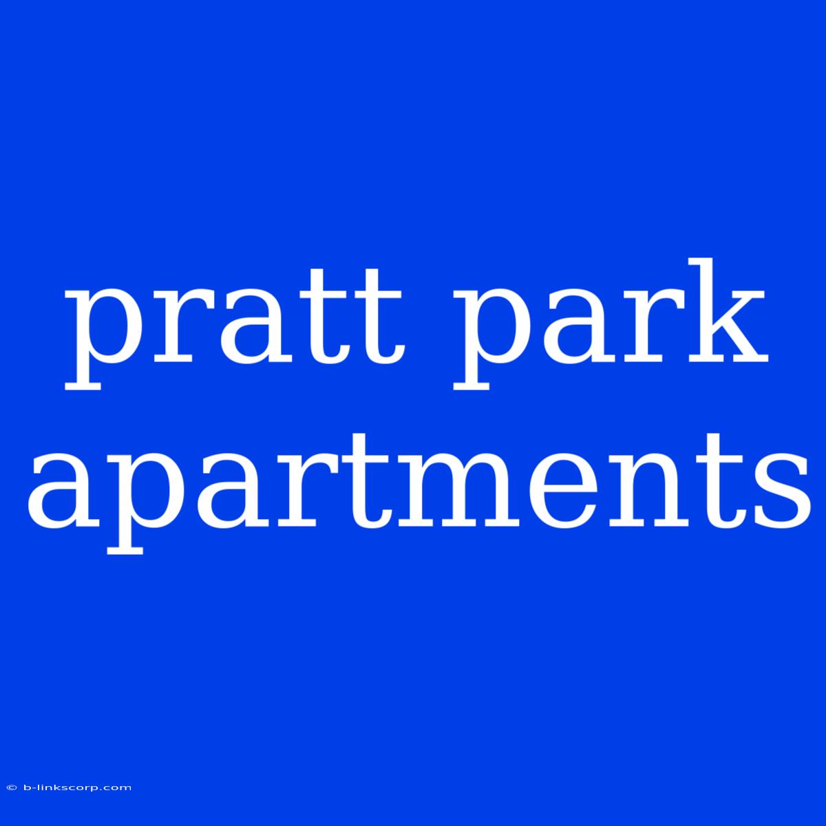 Pratt Park Apartments