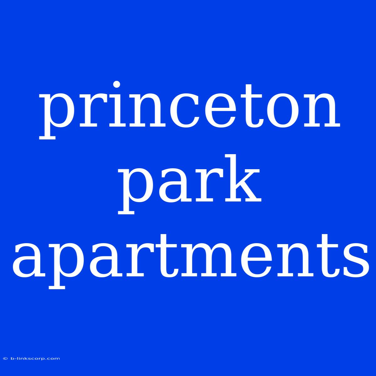 Princeton Park Apartments