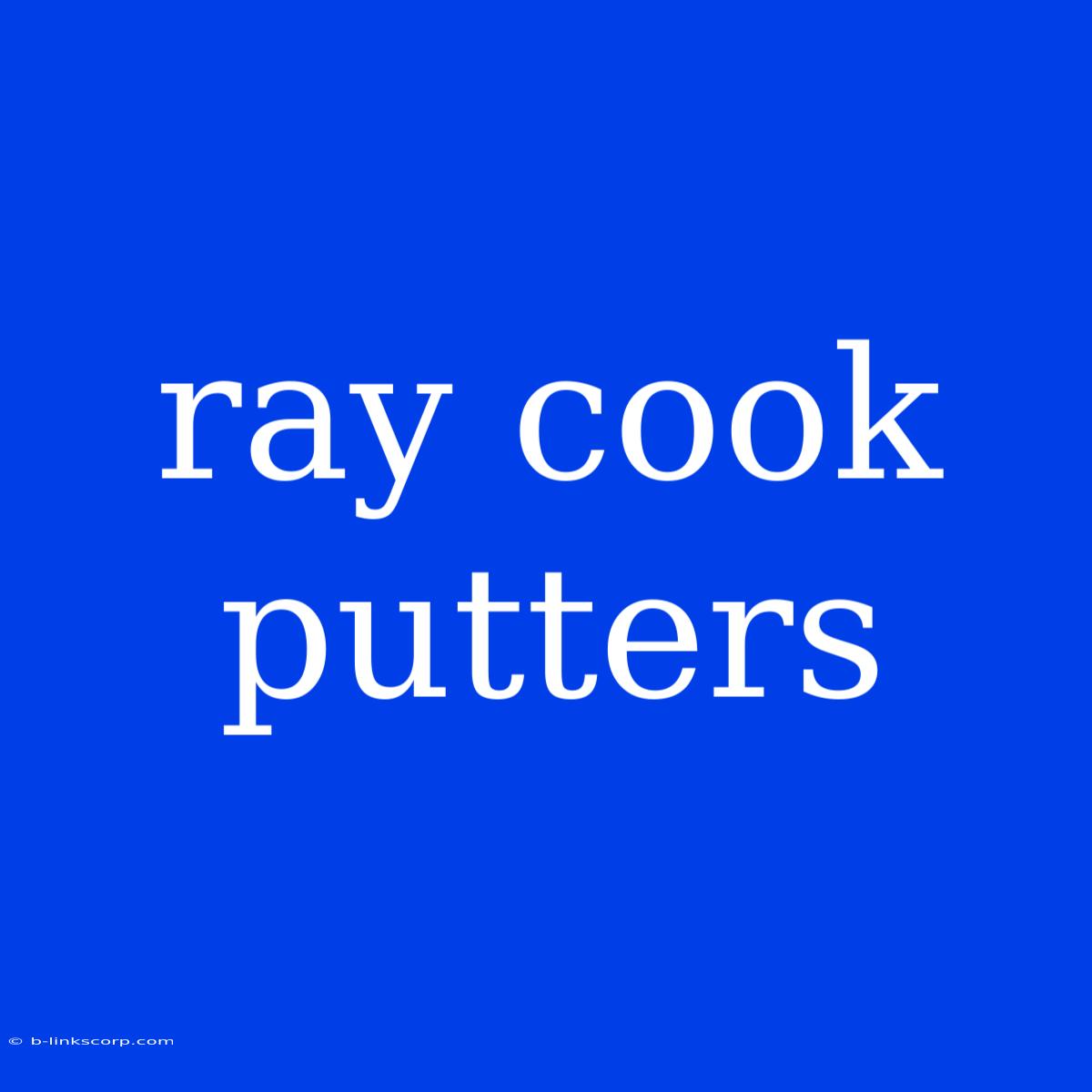 Ray Cook Putters