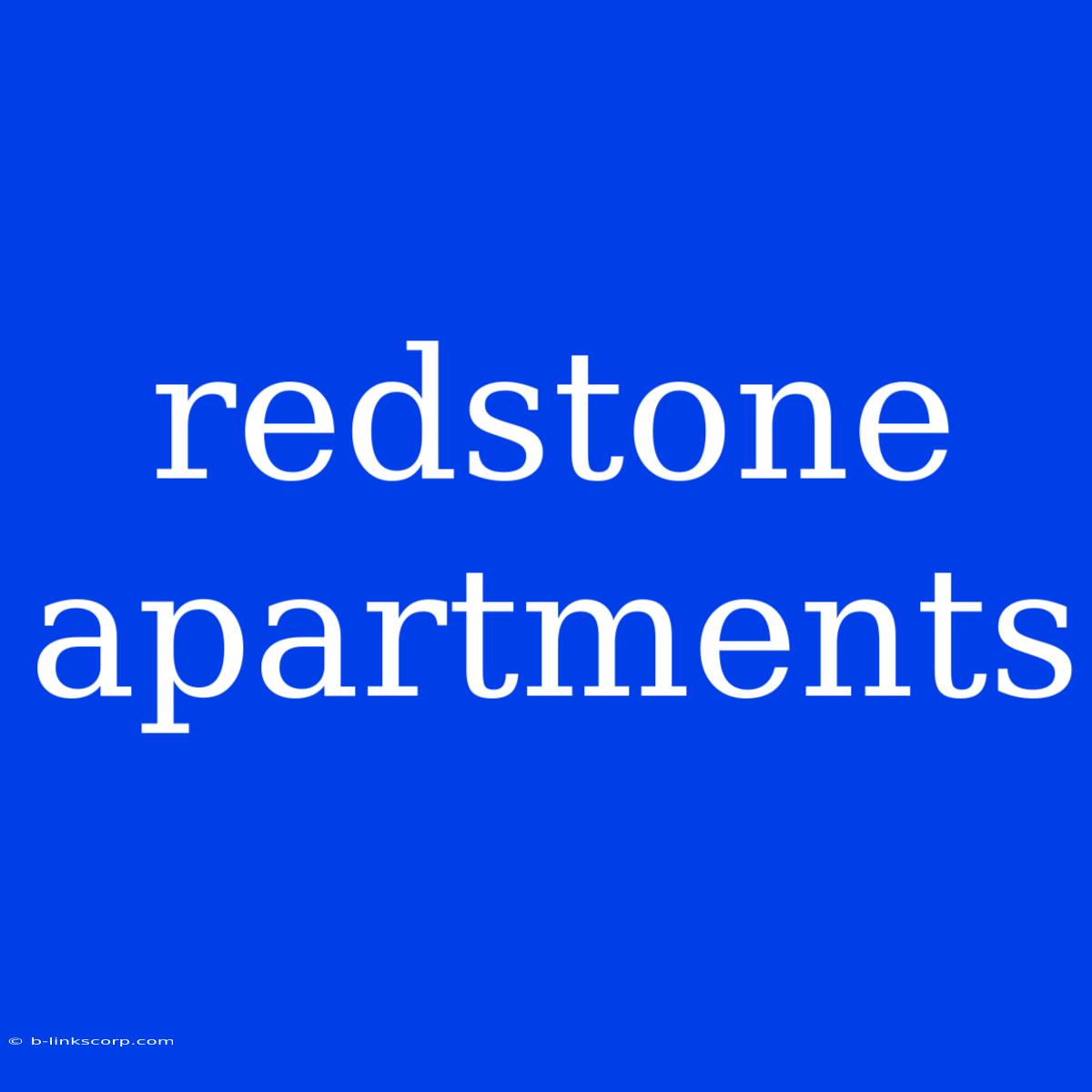 Redstone Apartments