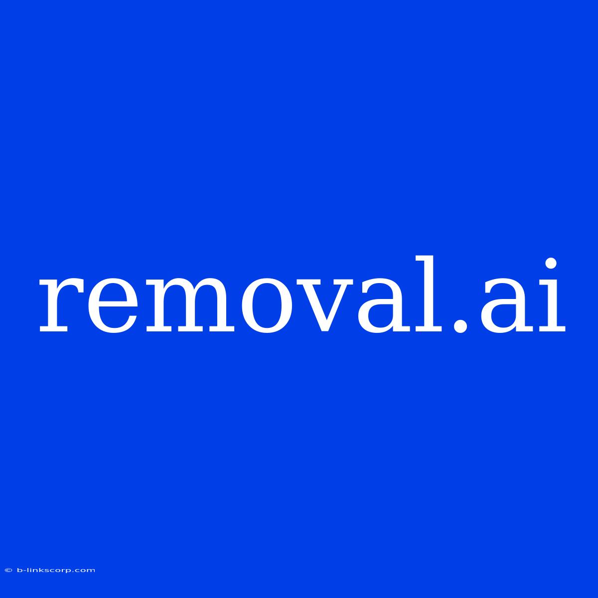 Removal.ai