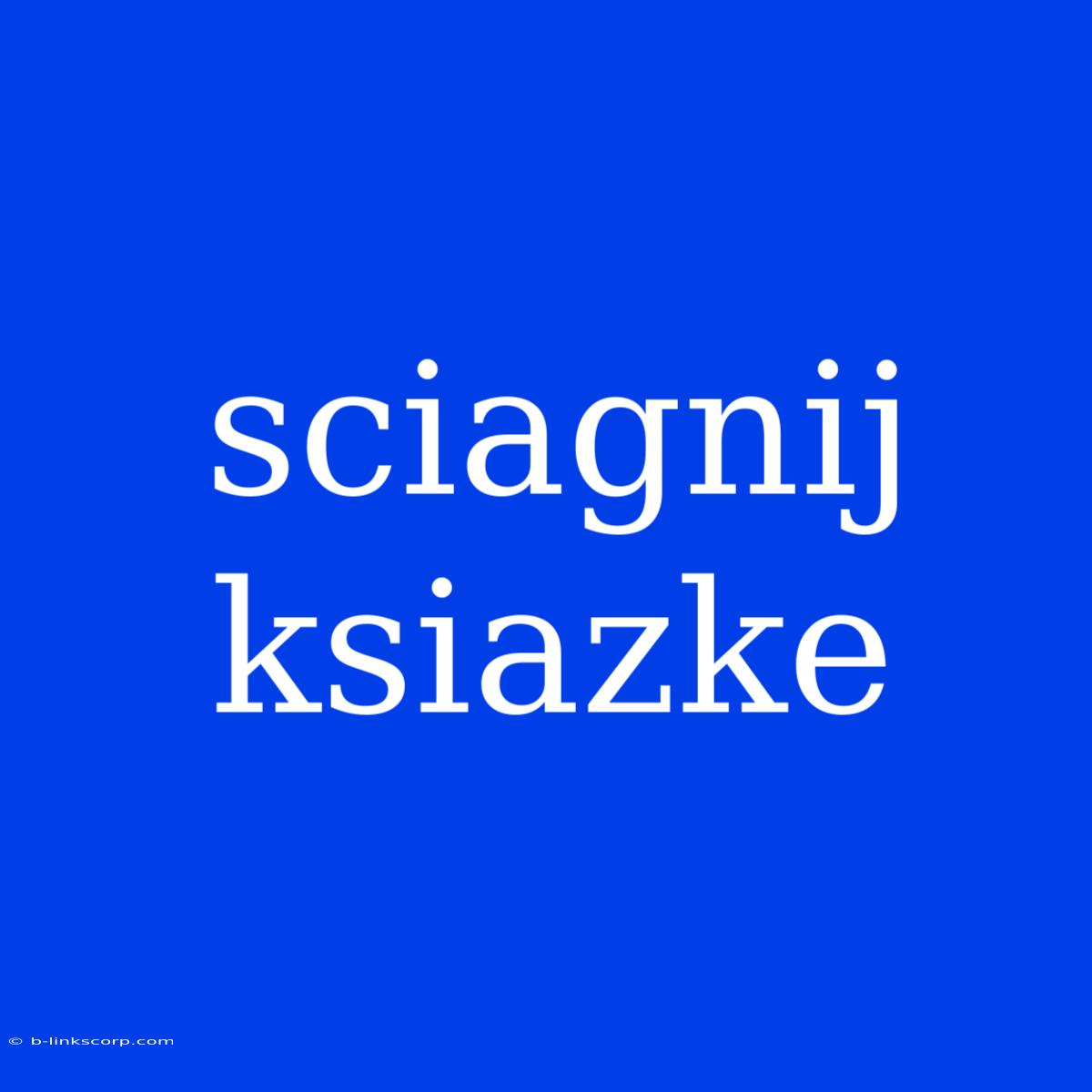 Sciagnij Ksiazke