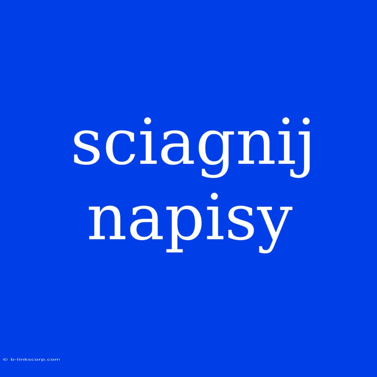 Sciagnij Napisy