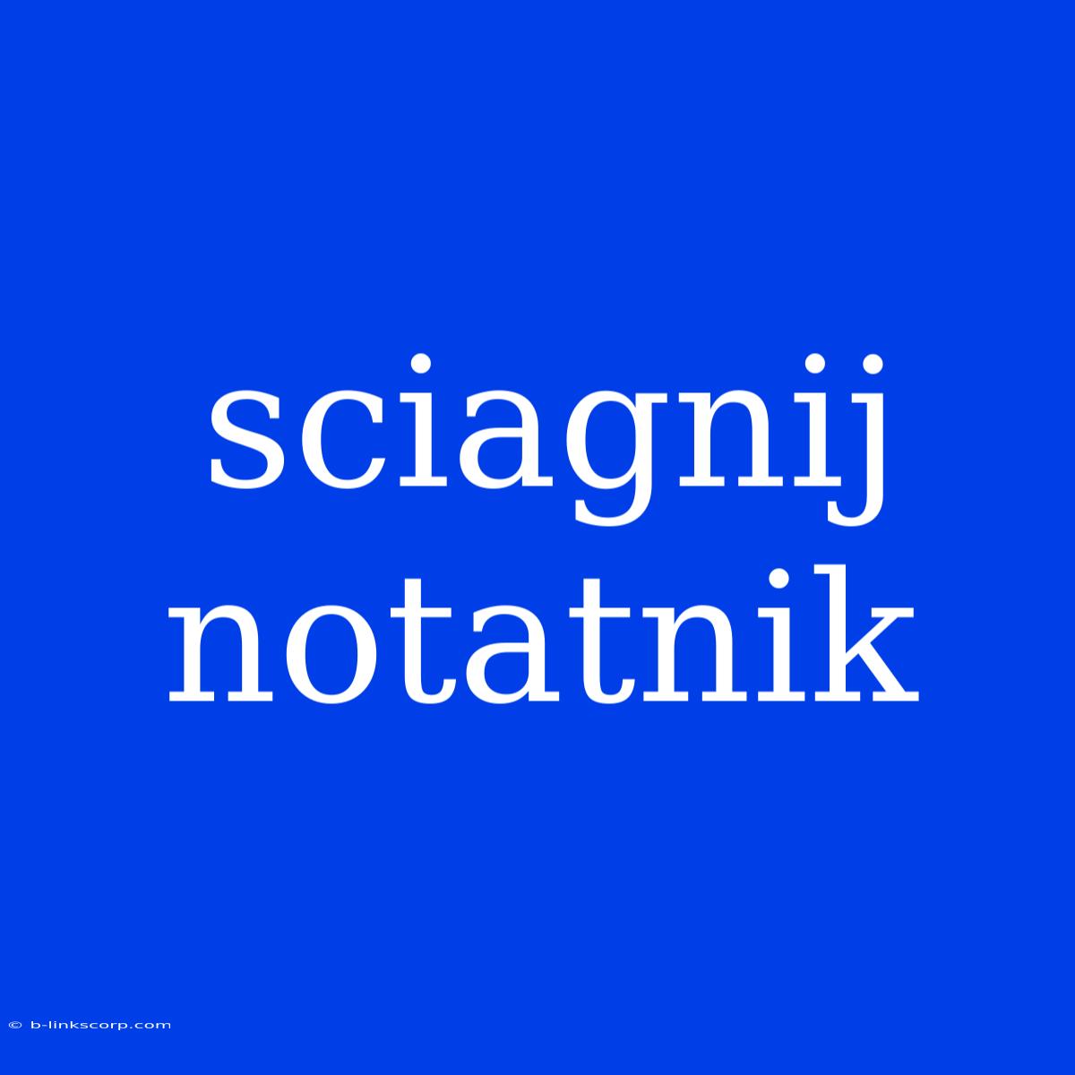 Sciagnij Notatnik