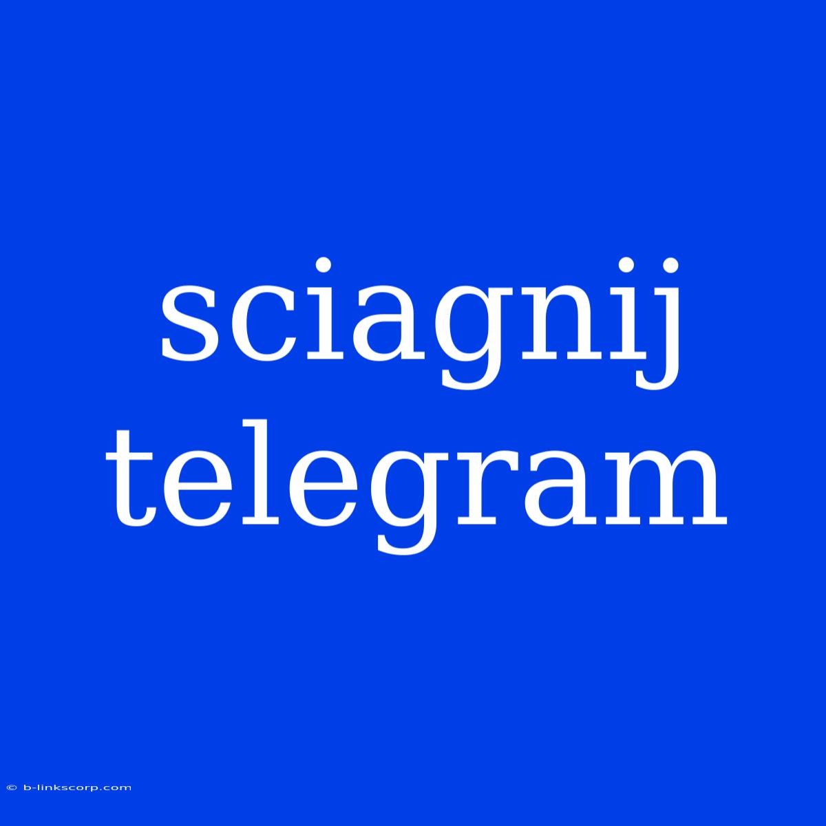 Sciagnij Telegram