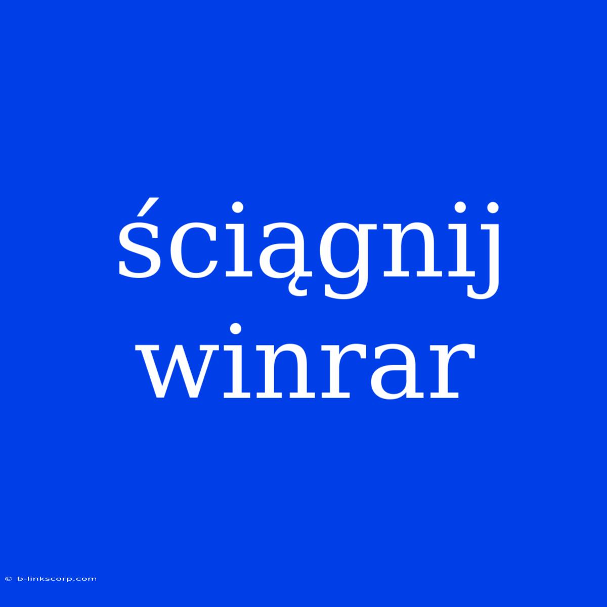 Ściągnij Winrar