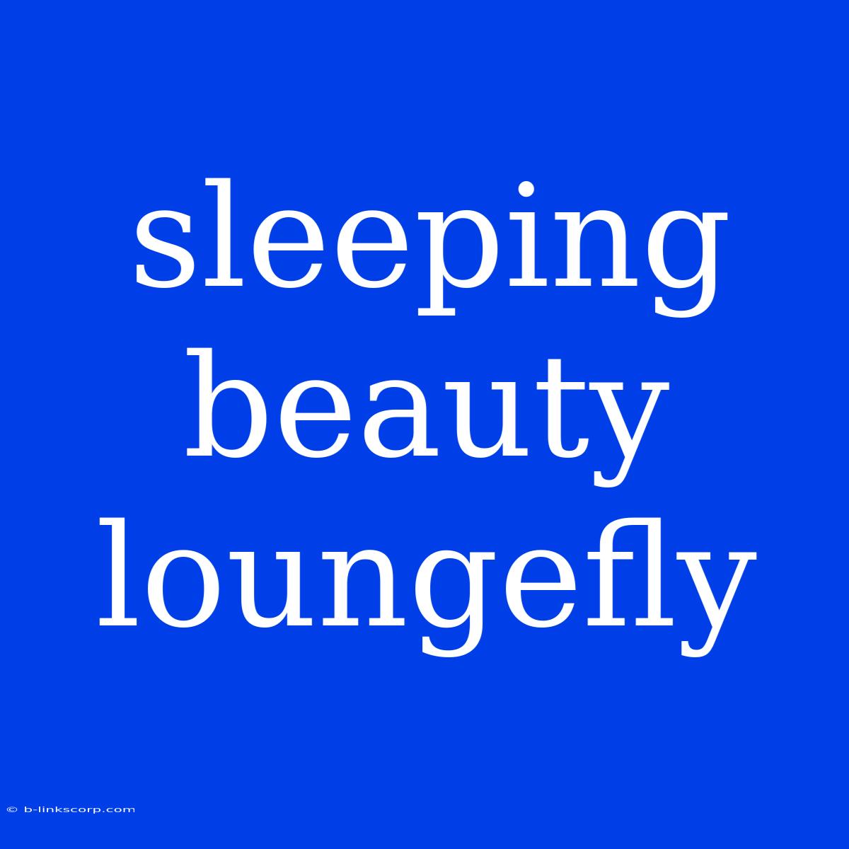 Sleeping Beauty Loungefly