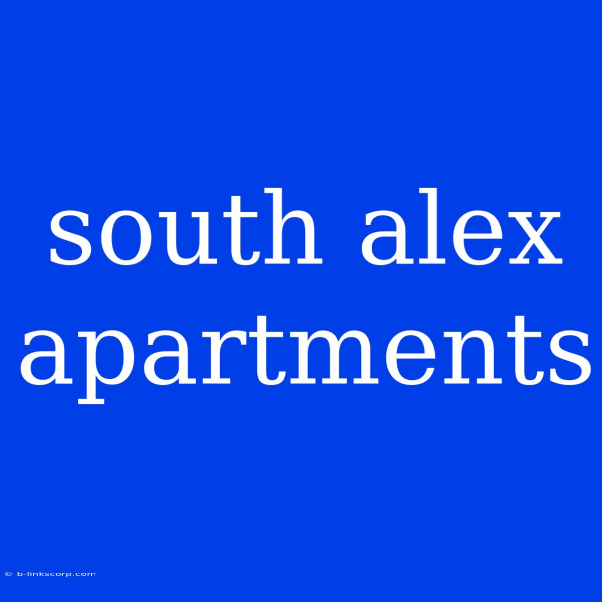 South Alex Apartments