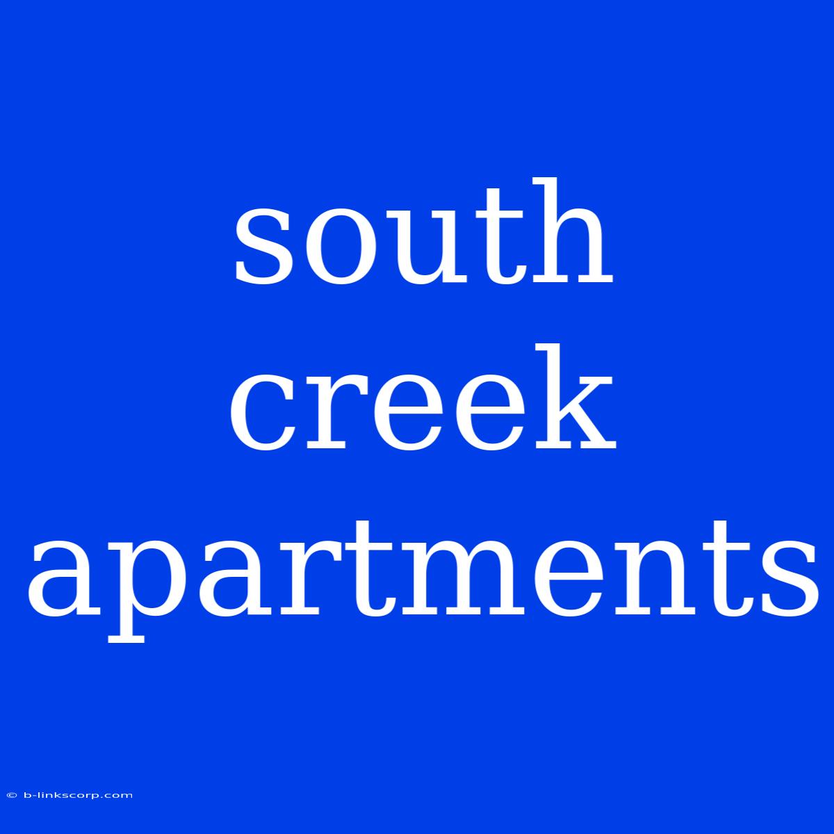 South Creek Apartments