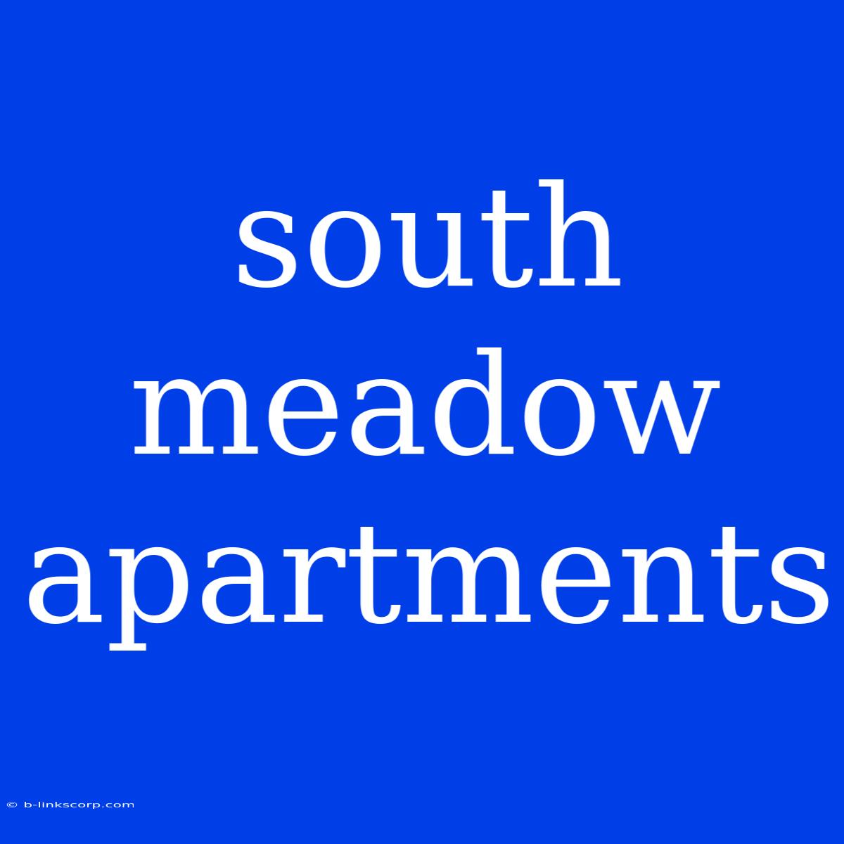 South Meadow Apartments