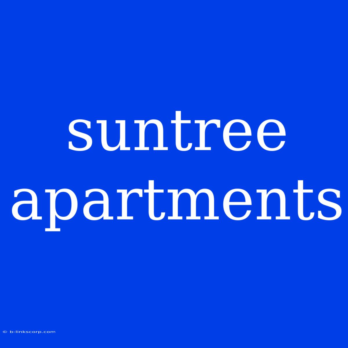 Suntree Apartments