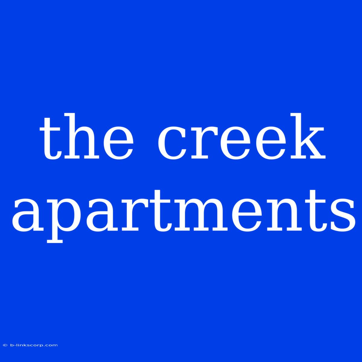 The Creek Apartments