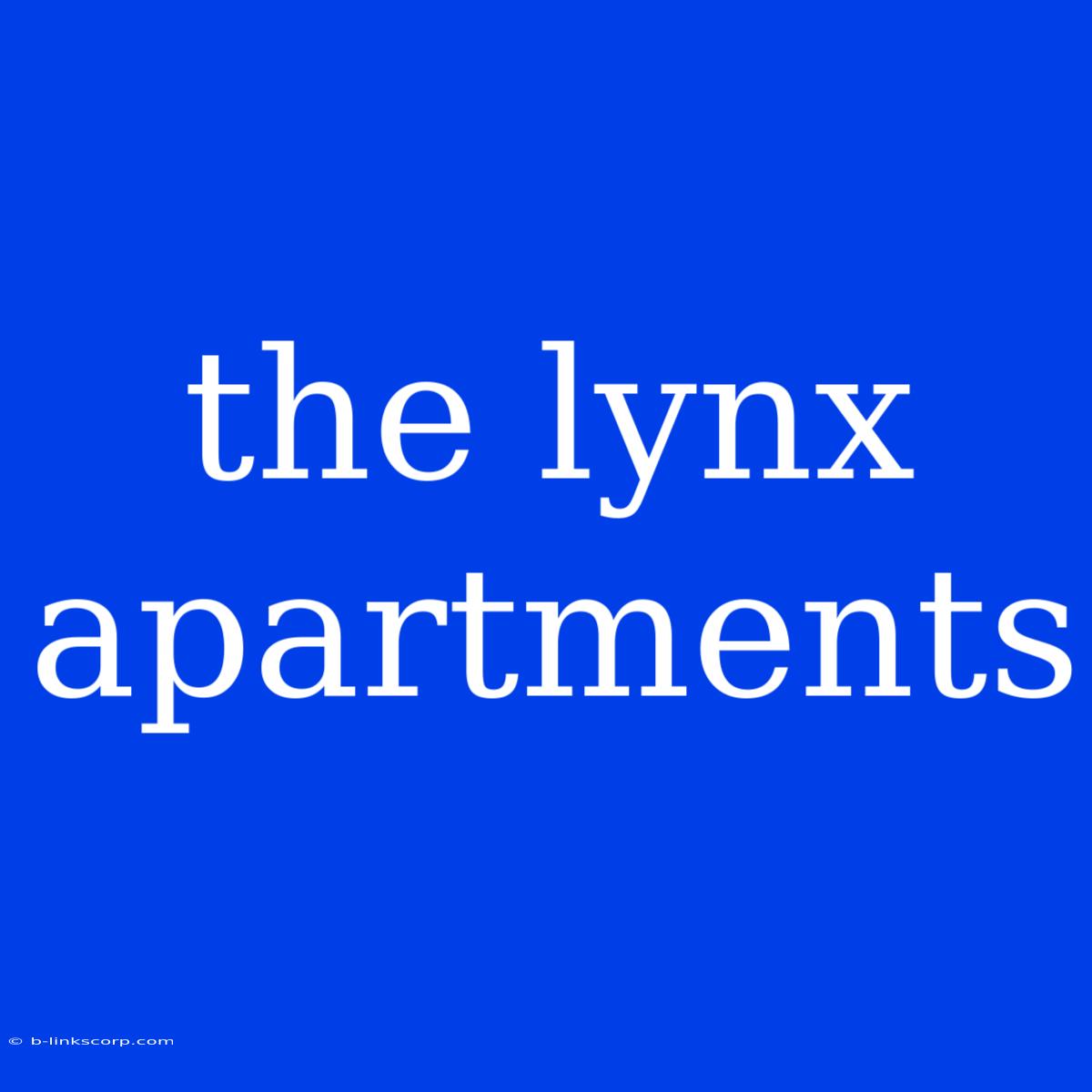 The Lynx Apartments