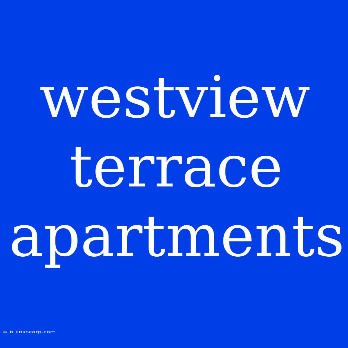 Westview Terrace Apartments